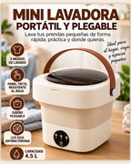 Mini Lavadora Portátil Plegable - Con luz azul antibacteriana
